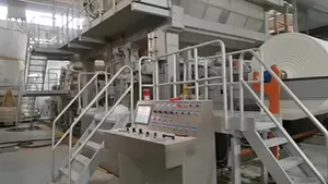 Prueba de formador de papel tissue (ancho de 3500mm)